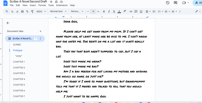 Scribe Letter (Prologue)